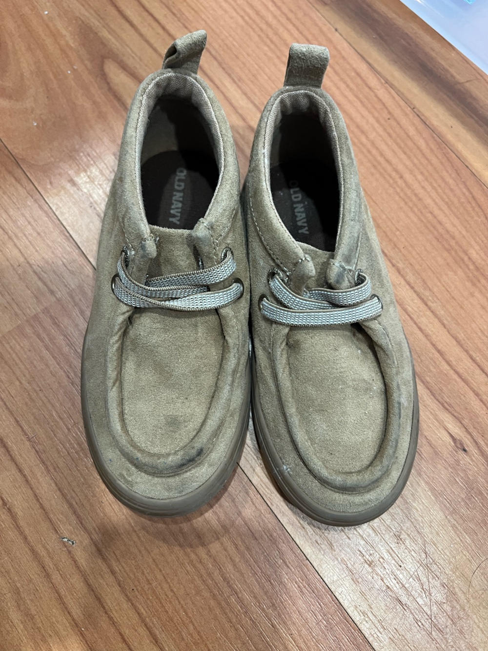 Old Navy Men's Light Tan Suede Boat Shoes